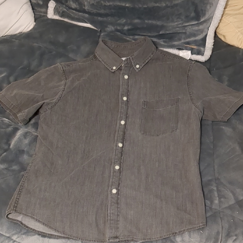 Goodfellow & Co Charcoal Textured Casual Shirt
